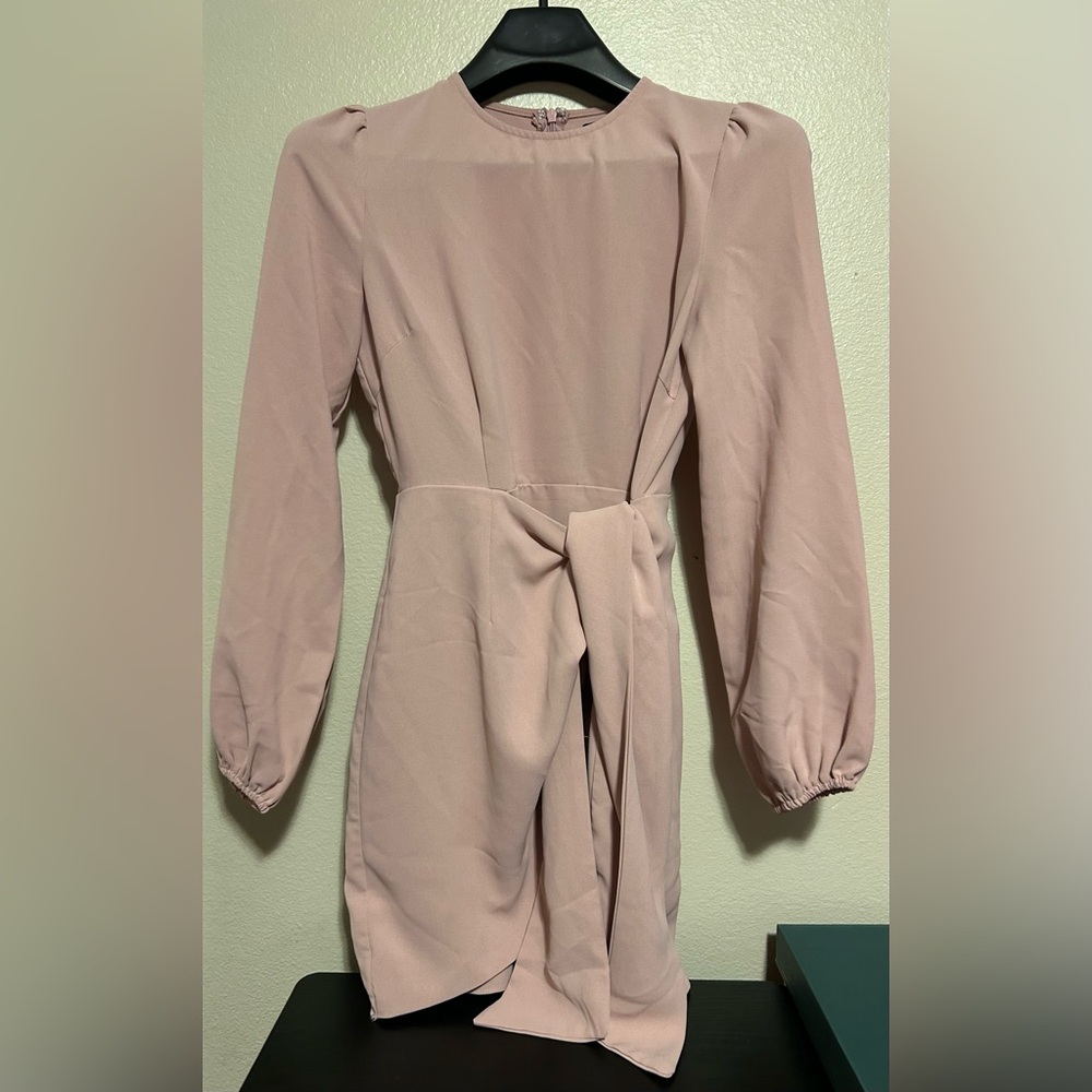 Lulu's Blush Long-Sleeve Big Girl Dress-Size s